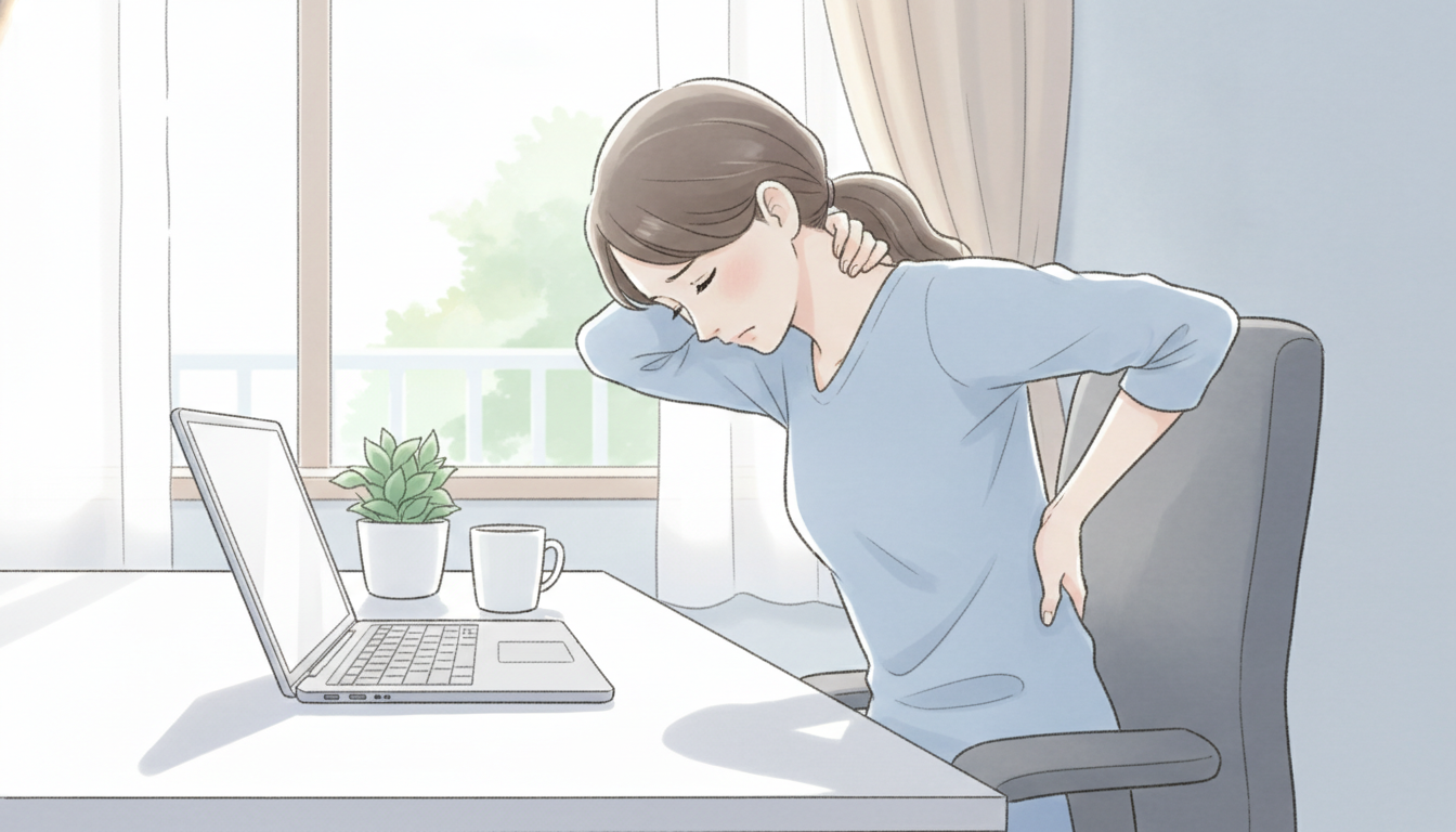 首・背中が痛いときに考えられる主な原因